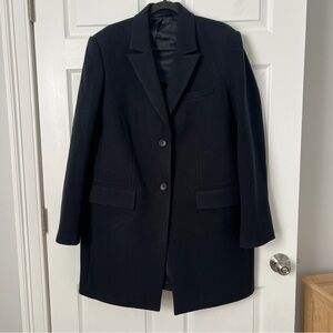 Calvin Klein Men's Black Overcoat Top Coat